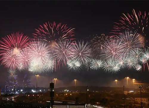河东区焰火晚会